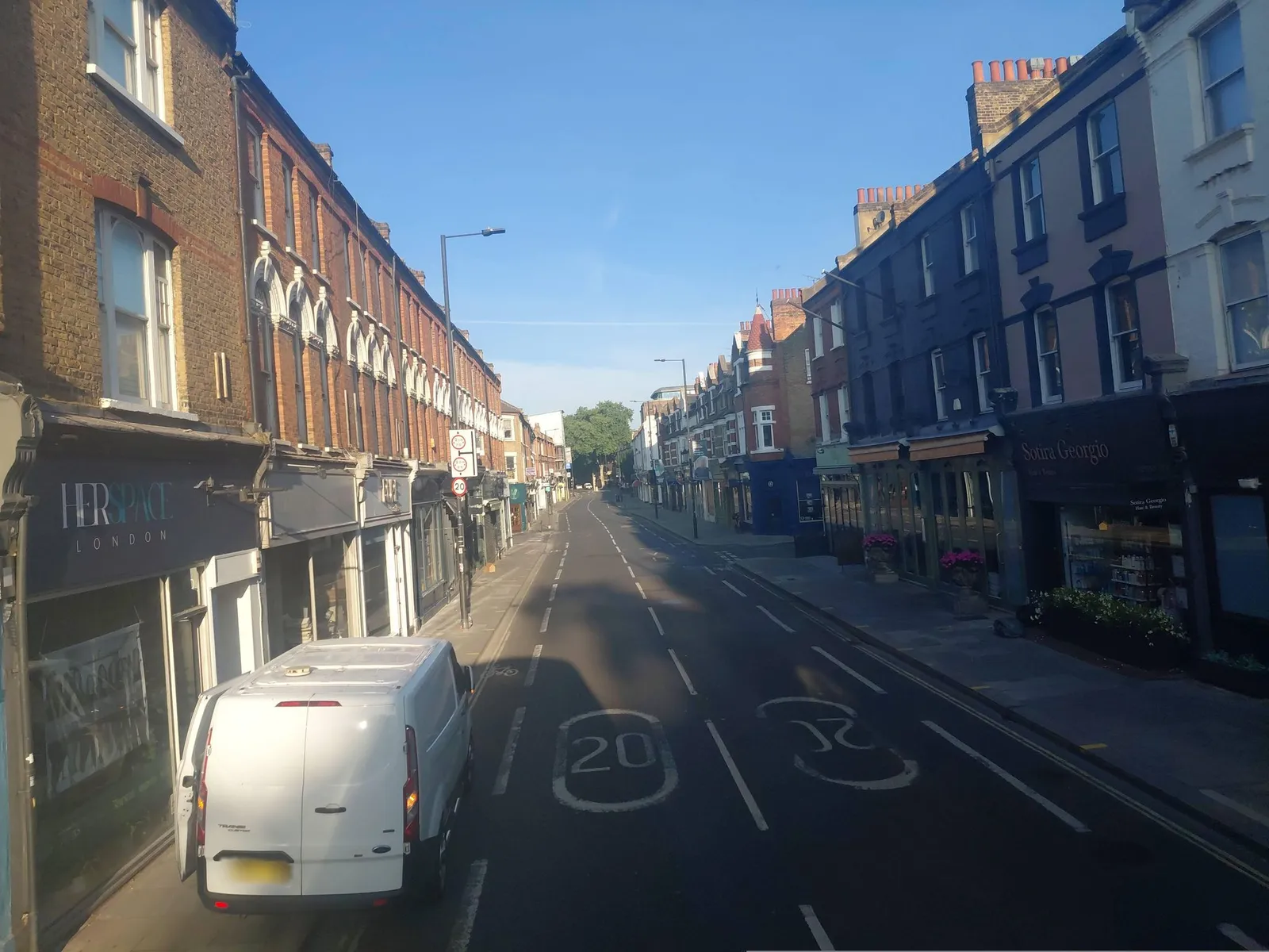 Aragon House, Fulham — street-level view