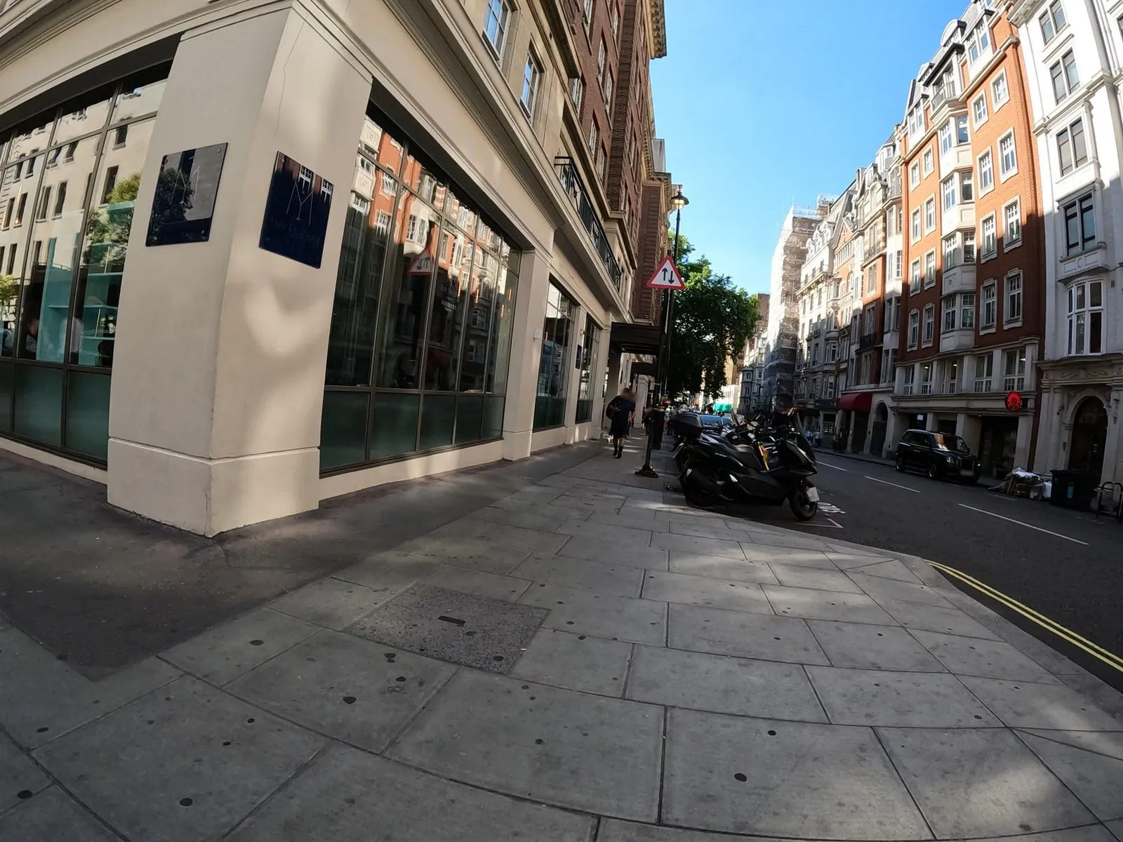 May Fair Hotel — street-level view