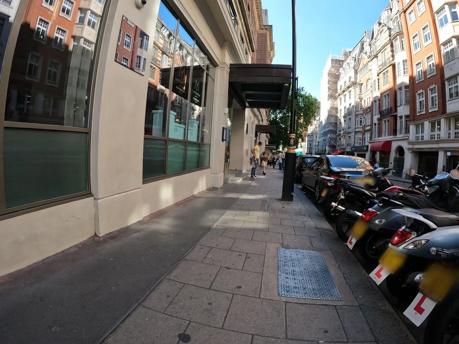 May Fair Hotel — street-level view