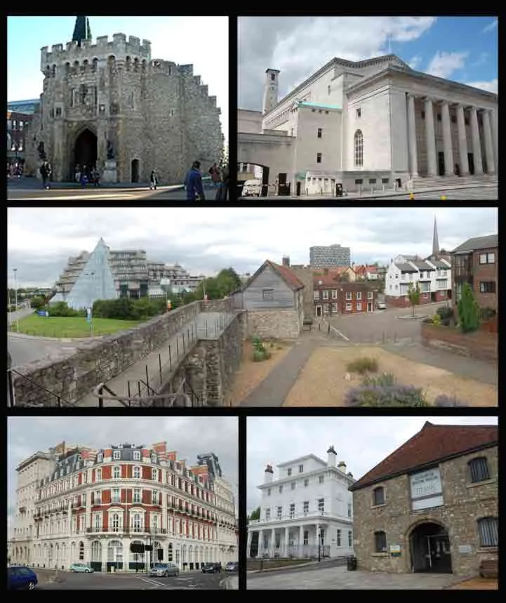 Southampton, towns & cities in South East England