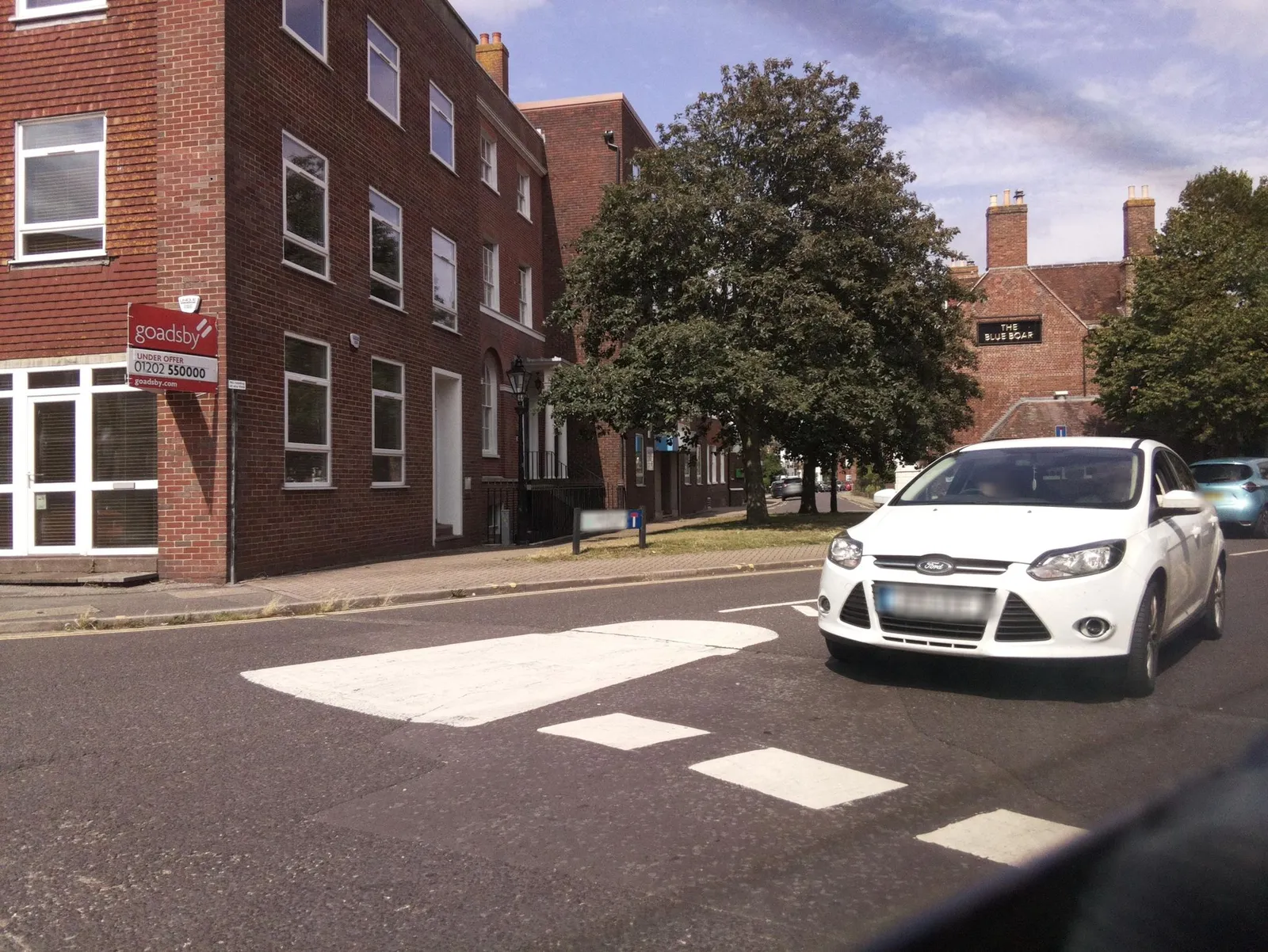 The Blue Boar — street-level view