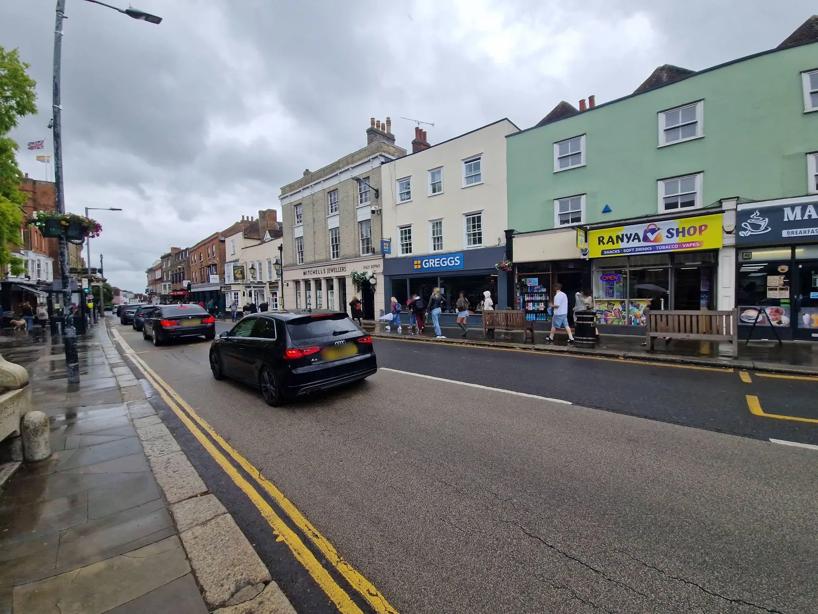 The Blue Boar — street-level view