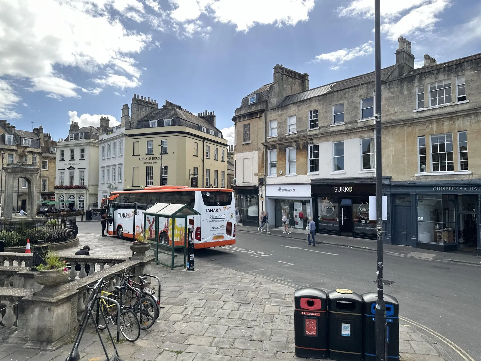 The Mad Hatter's Tea Party — street-level view