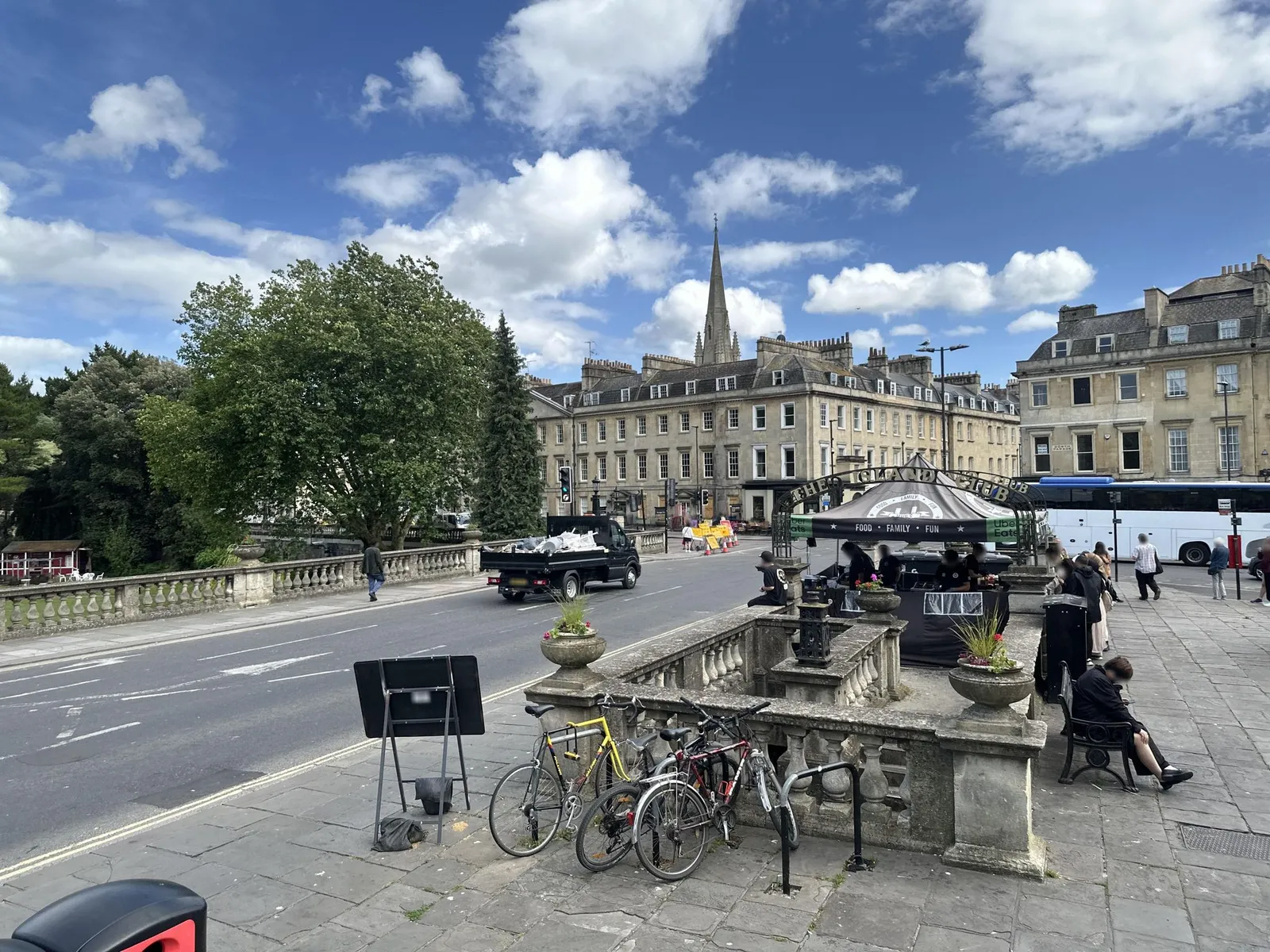 The Mad Hatter's Tea Party — street-level view