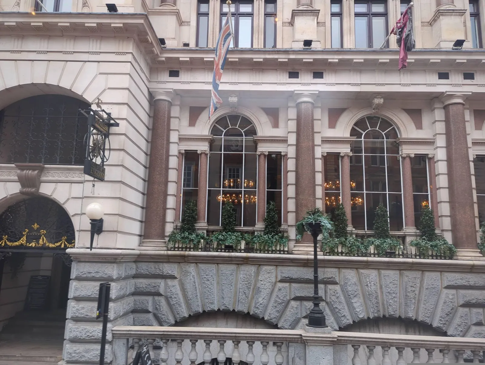 The Old Bank of England — street-level view