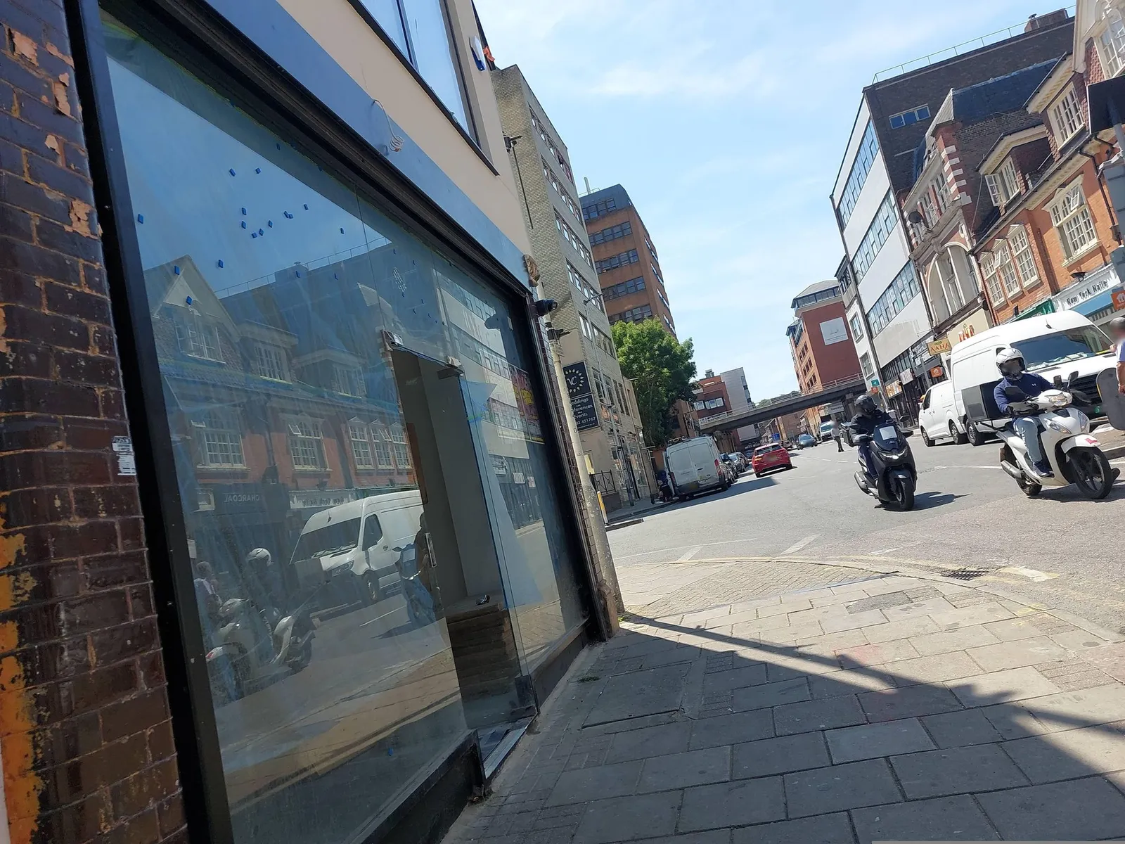 The Red Lion hotel — street-level view